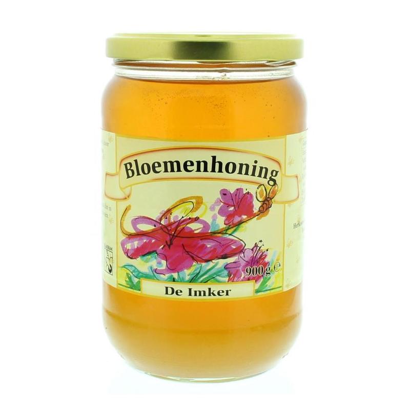 De imker De Imker Bloemenhoning Vloeibaar  NMR - 900gr