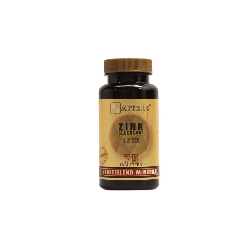 Artelle Artelle Zink gluconaat 25mg - 75tb