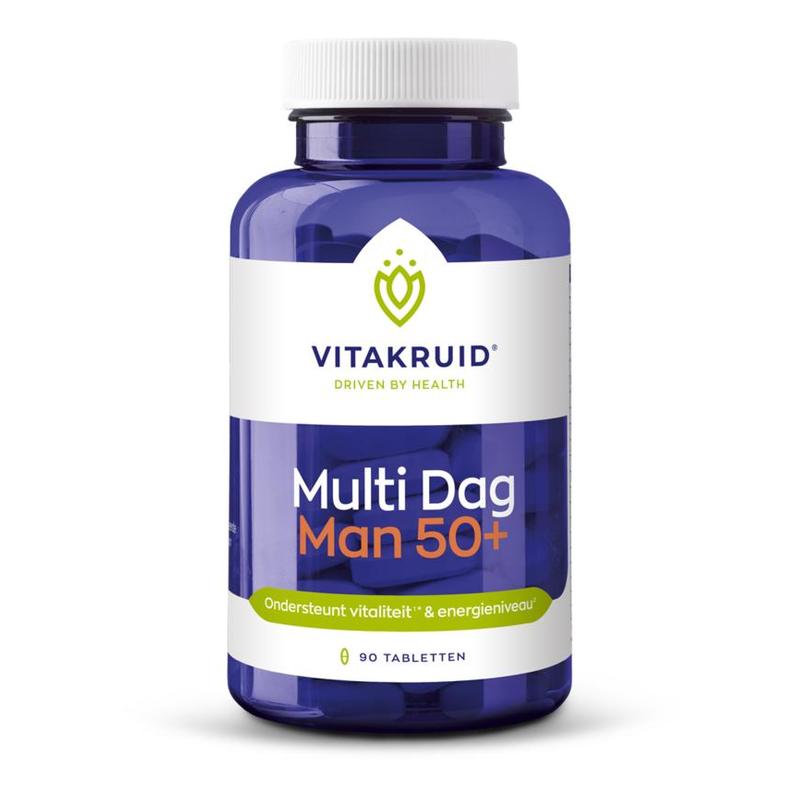 Vitakruid Vitakruid Multi Dag Man 50+ 100% Vegan - 90tb