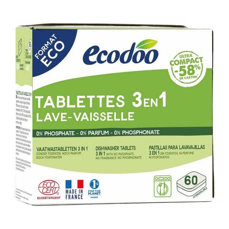 Intern Intern Ecodoo Vaatwastabletten 3 in 1 - 60st