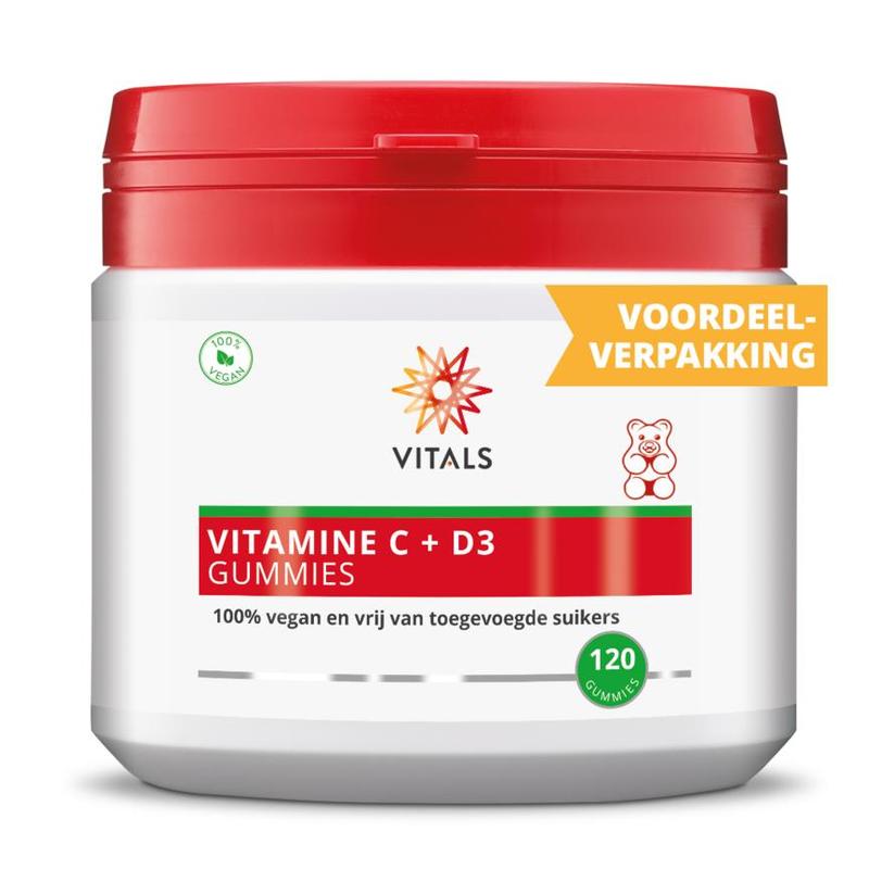 Vitals Vitals Vitamine C + D3 Gummies - 120