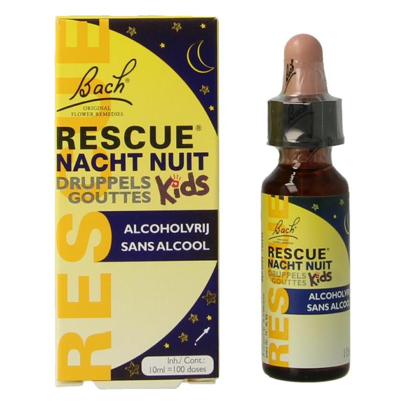 Bach rescue Bach Rescue Rescue Kids Nacht Druppels alcohol vrij - 10ml