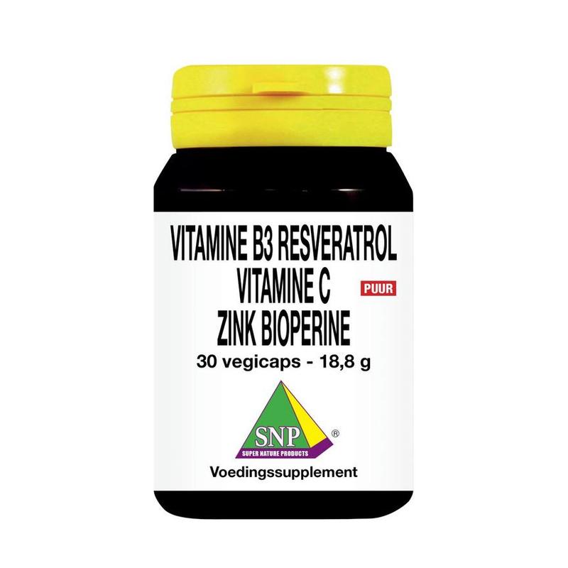 Snp SNP Vitamine B3 resveratrol gebufferde vitam - 30vcp