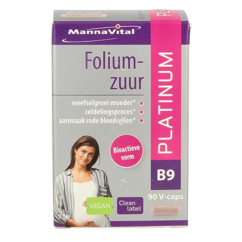 Mannavital Mannavital Folium-zuur platinum - 90vcp