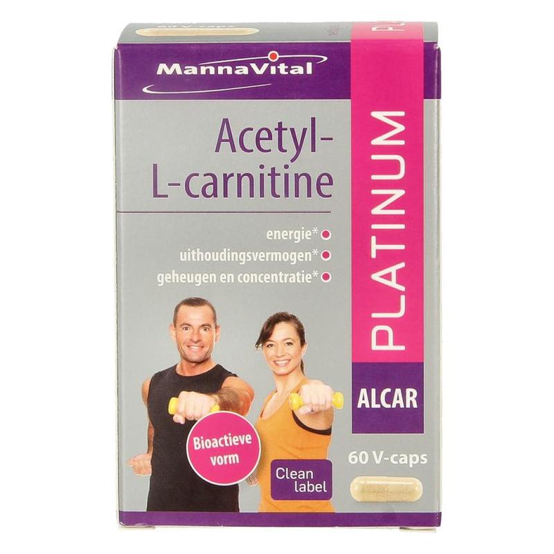 Mannavital Mannavital Acetyl-L-Carnitine platinum - 60vcp