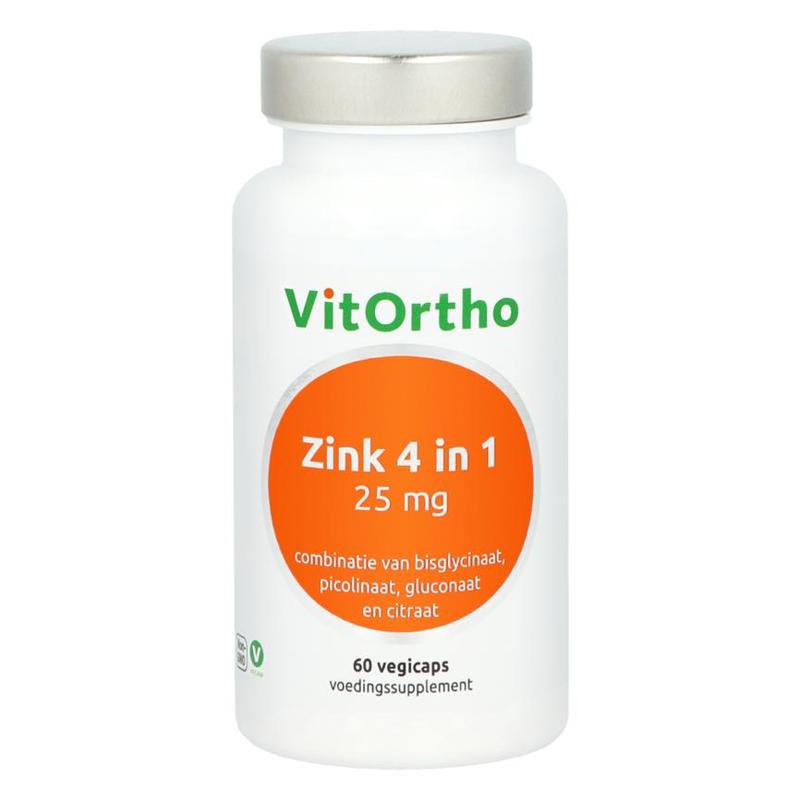 Vitortho VitOrtho Zink 4 in 1 60 vegicaps - 60vcp