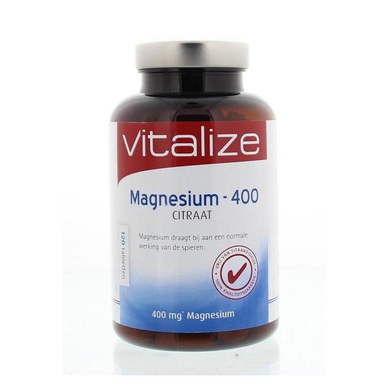 Vitalize Vitalize Magnesium - 400 Citraat - 120tb