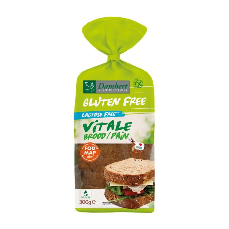 Damhert Damhert Gluten Free Vitale Brood Lactose Free - 300gr