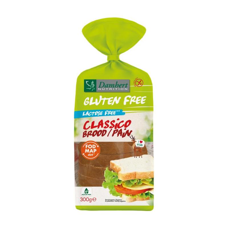Damhert Damhert Gluten Free Classico Brood Lactose Free - 300gr