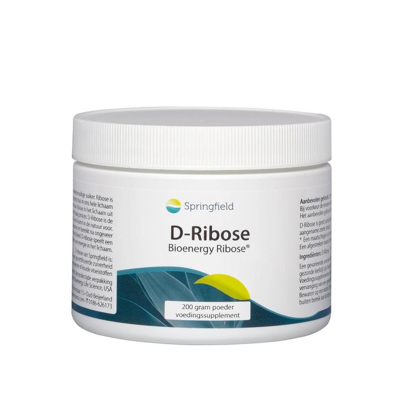 Springfield Springfield D-Ribose Bioenergy Ribose - poeder - 200gr