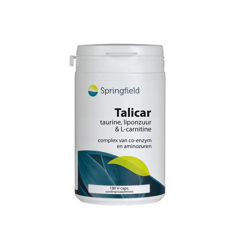 Springfield Springfield Talicar l-carnitine/taurine/liponzuur - 180vcp