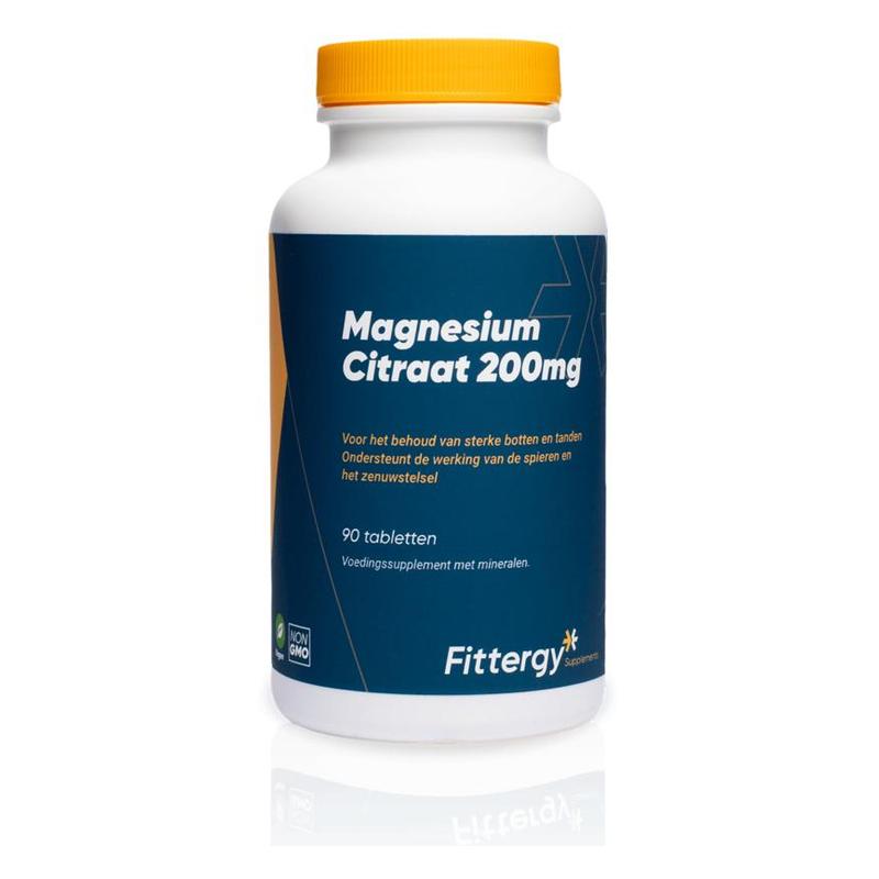 Fittergy Fittergy Magnesiumcitraat 200 mg - 90tb