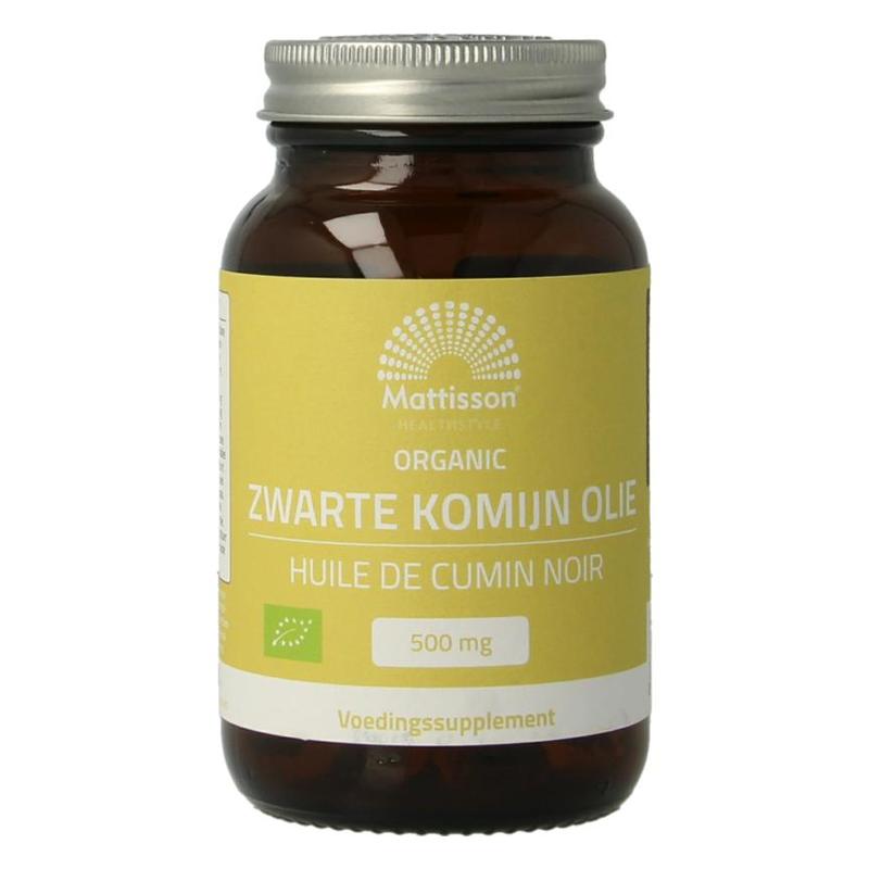 Mattisson Mattisson Bio Zwarte Komijn Olie 500mg - 90 caps. - 90cp