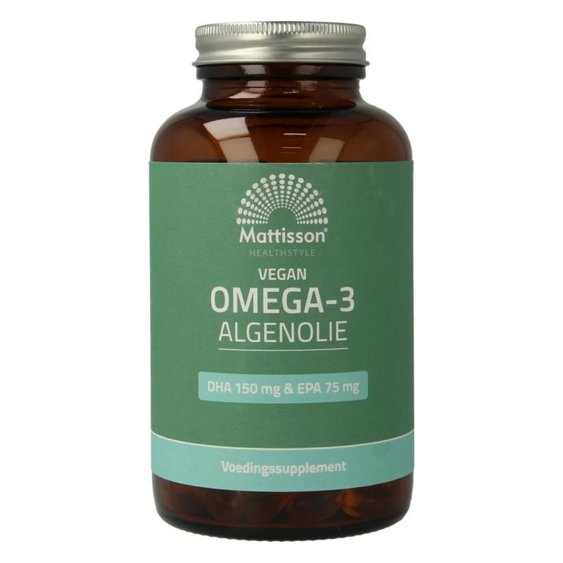 Mattisson Mattisson Veg Omega3 Algolie DHA150EPA75mg 180vcap - 180vcp