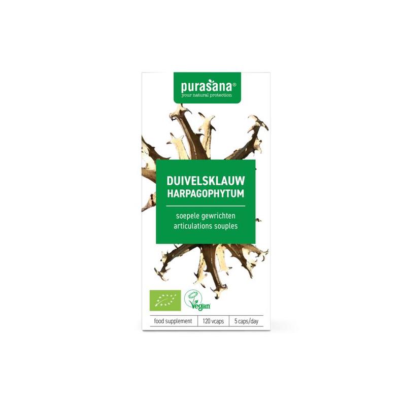 Purasana PURASANA Duivelsklauw 300 mg 120 Vcaps BIO - 120vcp