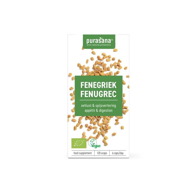 Purasana PURASANA Fenegriek 330 mg 120 Vcaps BIO - 120vcp