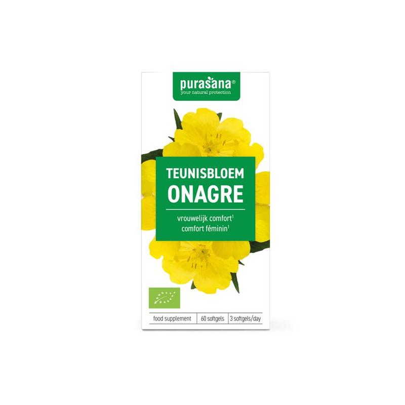 Purasana PURASANA Teunisbloem 500 mg 60 softgels BIO - 60sft