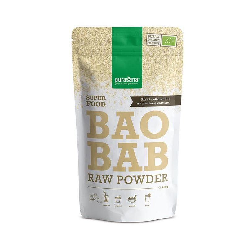 Purasana PURASANA Baobab poeder 200 g BIO - 200gr