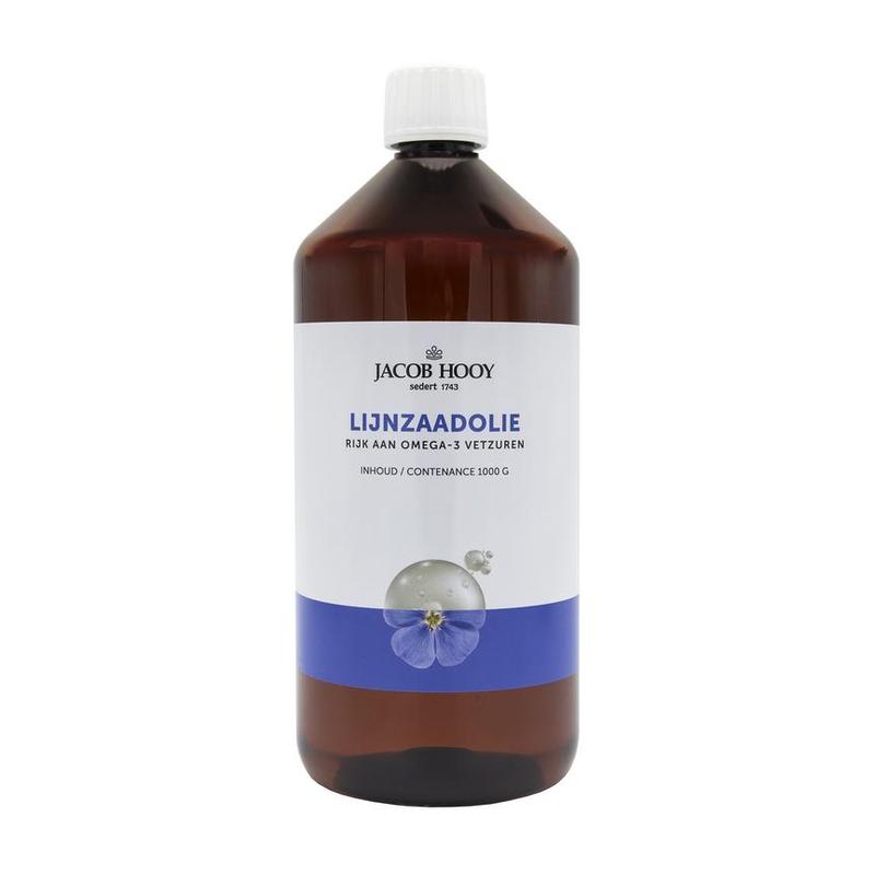 Jacob hooy Jacob Hooy LIJNZAADOLIE 1000ML - 1lt