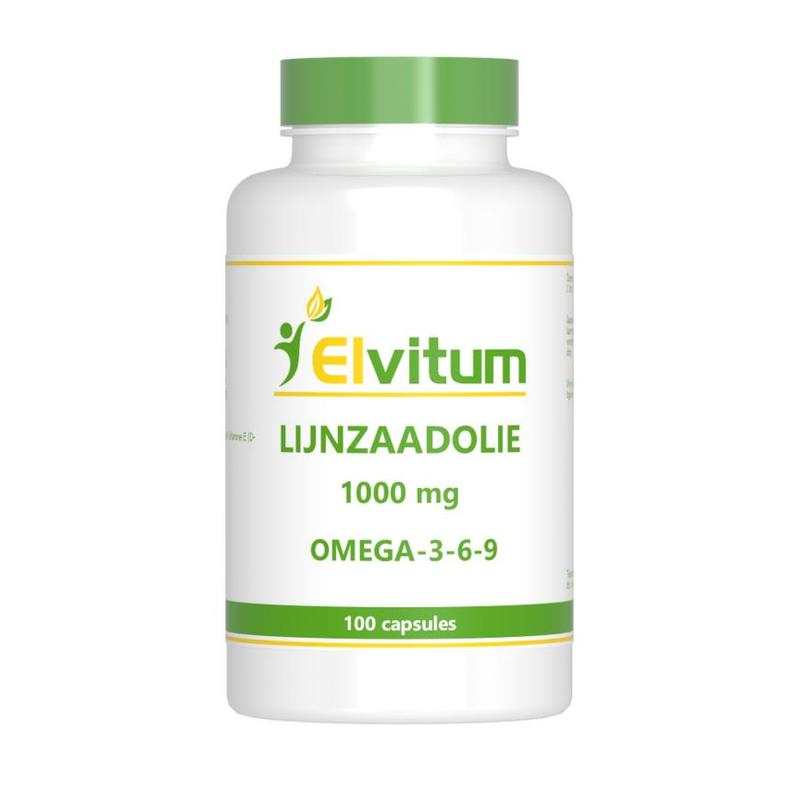 Elvitum Elvitum Lijnzaadolie 1000 mg - 100cp