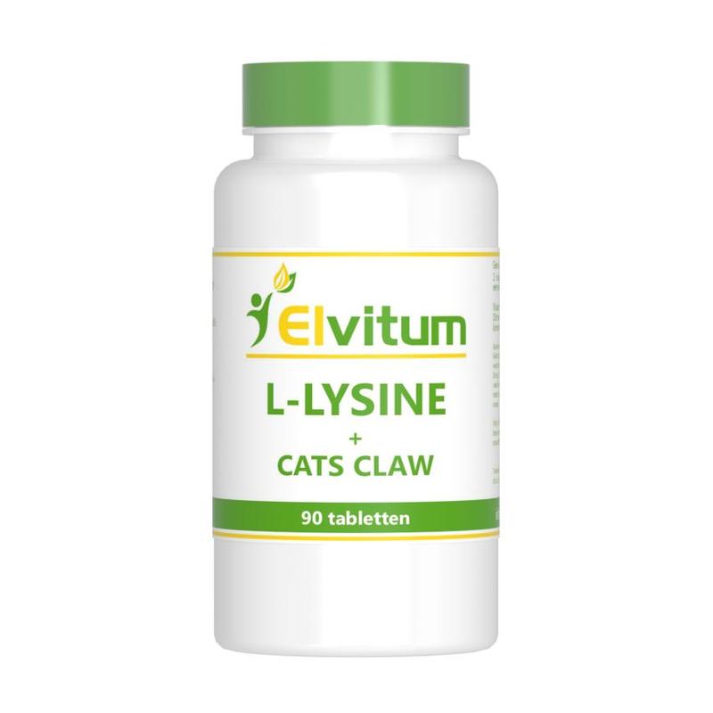 Elvitum Elvitum L-Lysine met Cats Claw - 90tb