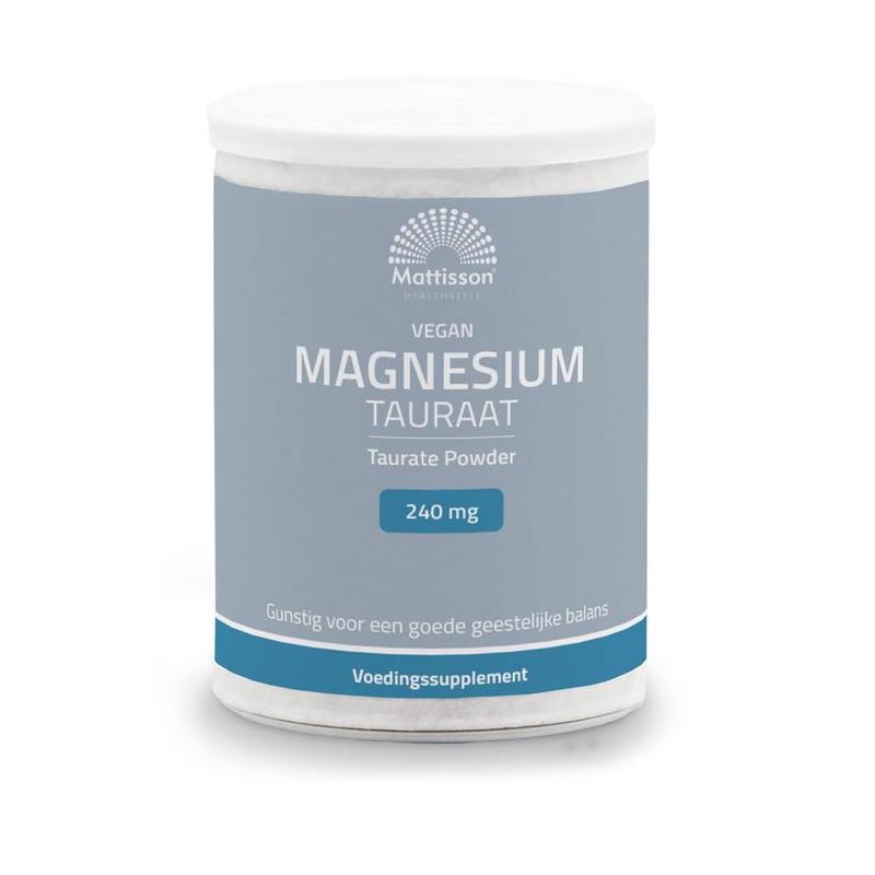 Mattisson Mattisson Veg Magnesium Tauraat Poeder 250gram - 250gr