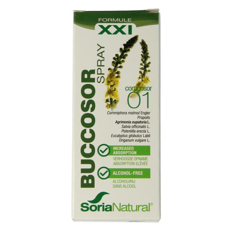 Soria natural Soria Natural Buccosor spray/keelspray met propolis - 30ml