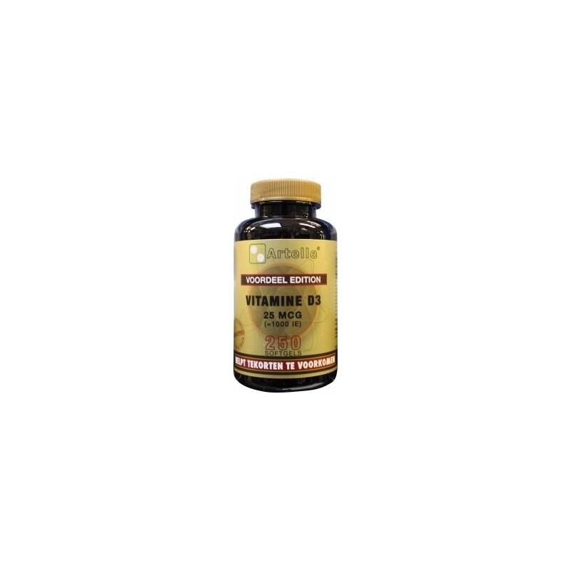 Artelle Artelle Vitamine D3 25mcg (=1000IE) 250c - 250sft