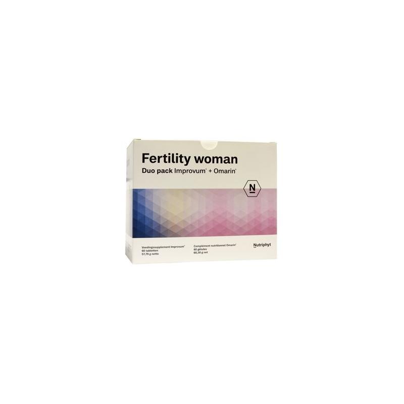 Nutriphyt Nutriphyt Fertility Woman duo pack Improvum Omarin - 120cp