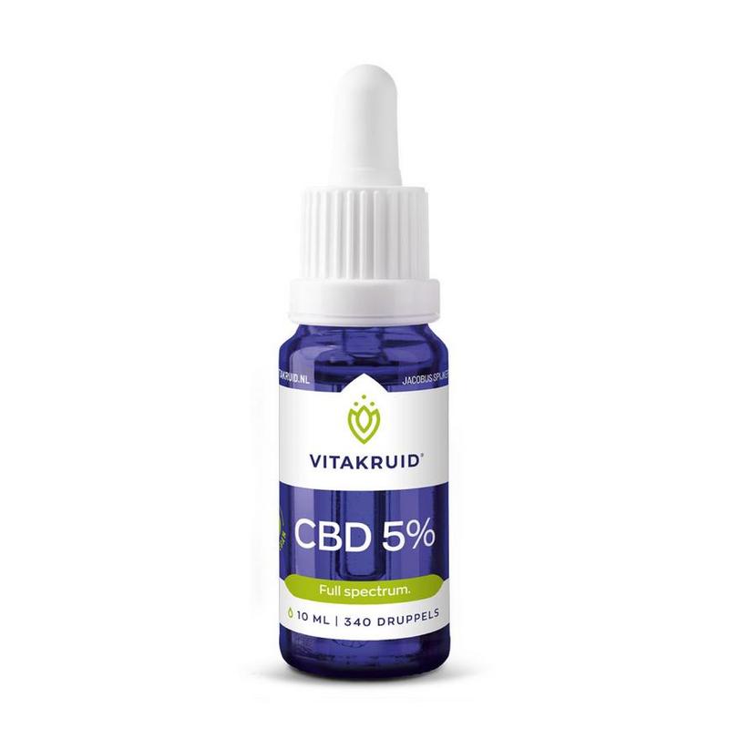 Vitakruid Vitakruid CBD Olie 5% Full spectrum met MCT drager - 10ml