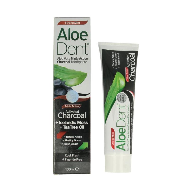 Optima Optima Aloe Dent Tandpasta Charcoal - 100ml