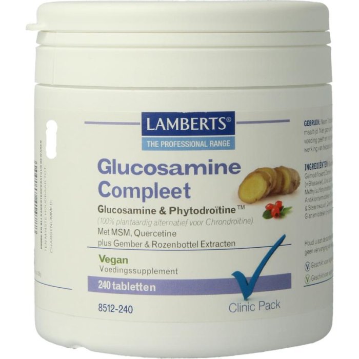 Lamberts cp Lamberts CP Glucosamine Compleet met Phytodroitine - 240tb