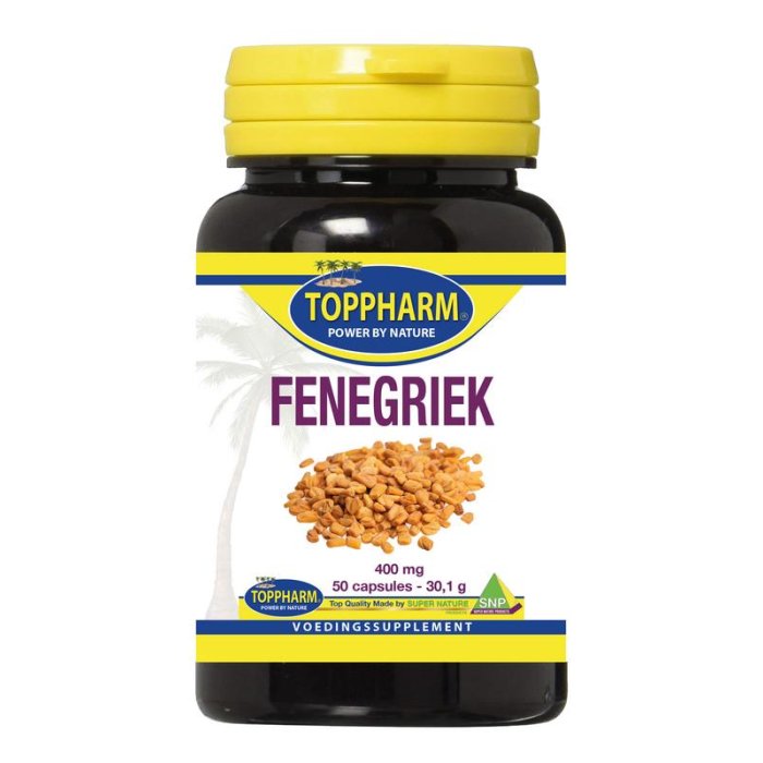 Toppharm TOPPHARM Fenegriek 400 mg - 50cp