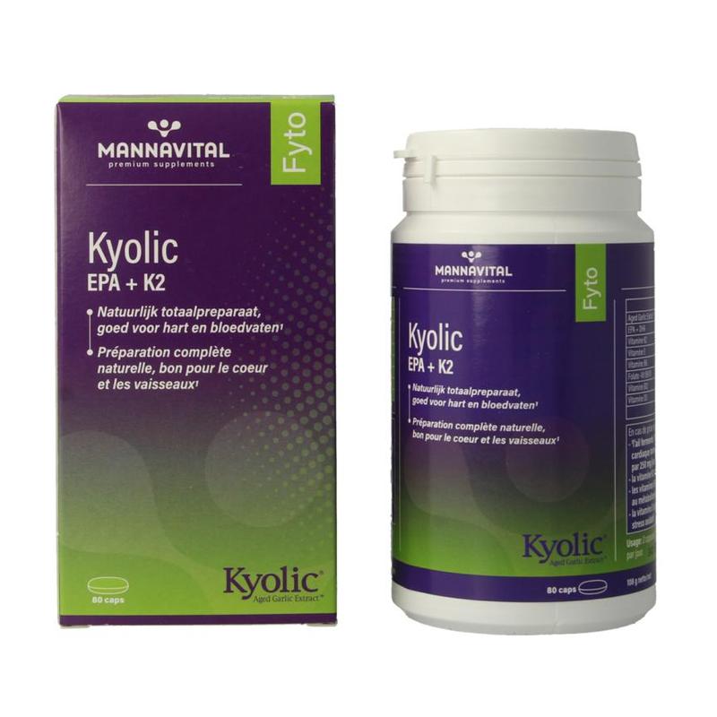 Mannavital Mannavital Kyolic Epa + K2 - 80cp