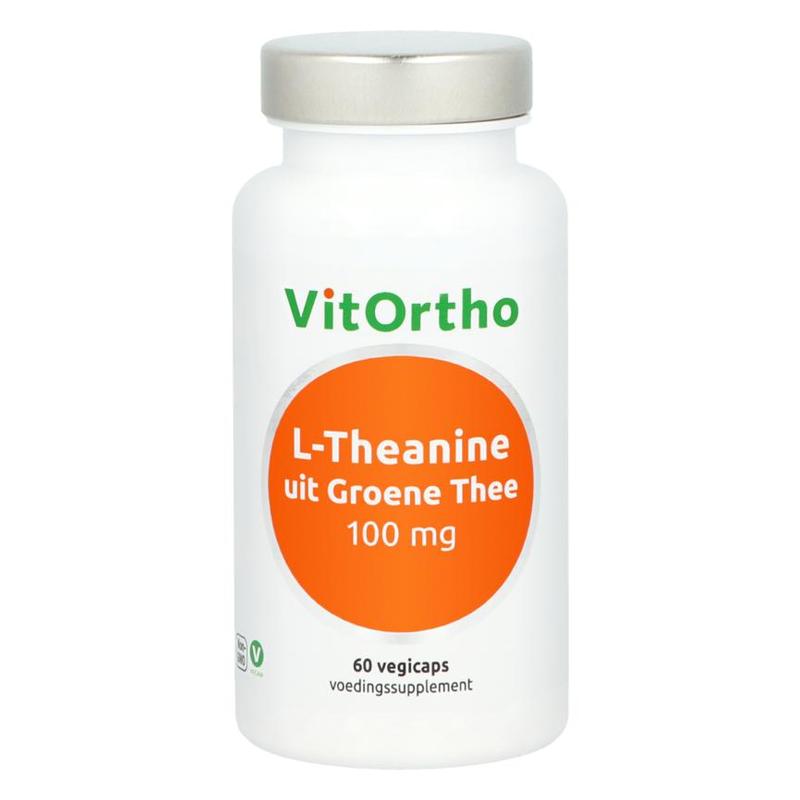 Vitortho VitOrtho L-Theanine uit Groene Thee 100mg - 60vcp