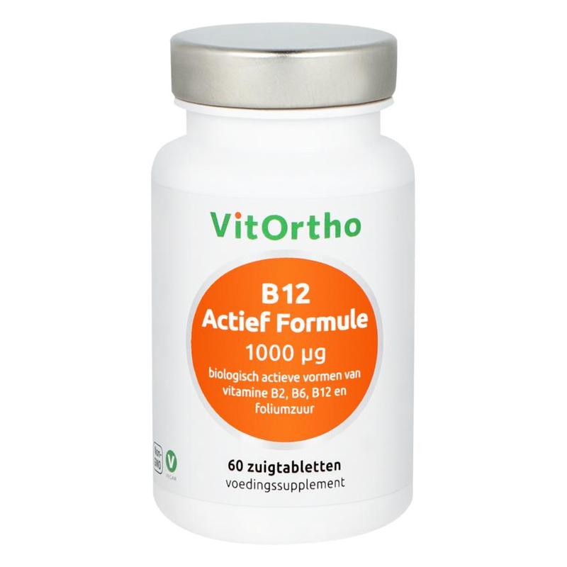 Vitortho VitOrtho B12 Actief Formule 1000 mcg 60 zuigtabs - 60ztb