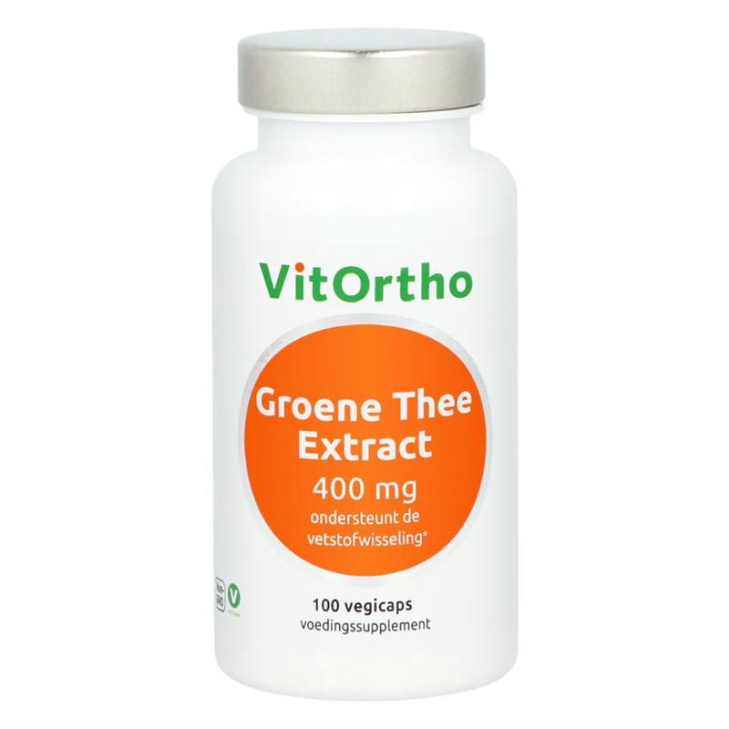 Vitortho VitOrtho Groene Thee Extract 400 mg 100 vegicaps - 100cp