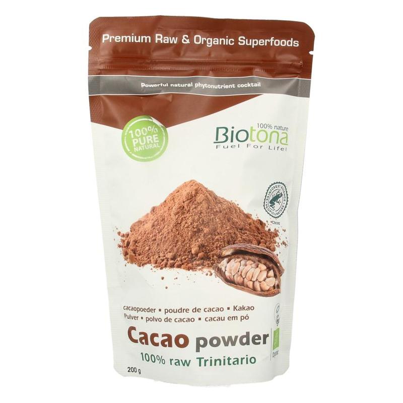 Biotona Biotona Cacao powder Raw 200 g BIO - 1st