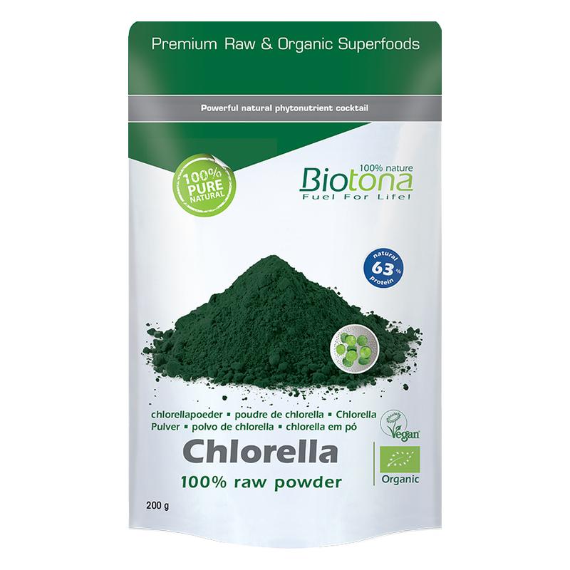 Biotona Biotona Chlorella + Spirulina Raw 200 g BIO - 200gr
