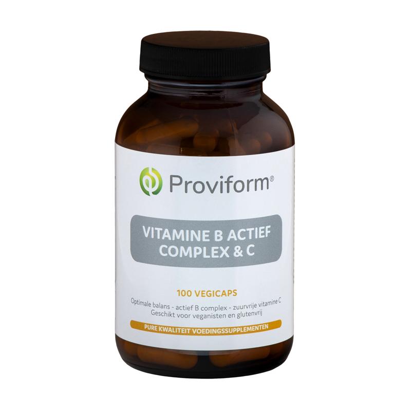 Proviform Proviform Vitamine B-Actief Complex & C 100vcaps - 100vcp