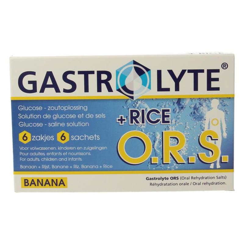 Gastrolyte o.r.s Gastrolyte O.R.S Rijst/Banana 6 Sachets - 6sach