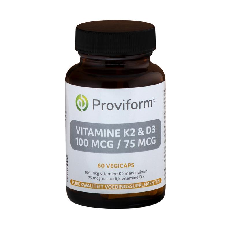 Proviform Proviform Vitamine K2 - 100mcg & D3 - 75mcg 60vc - 60vcp