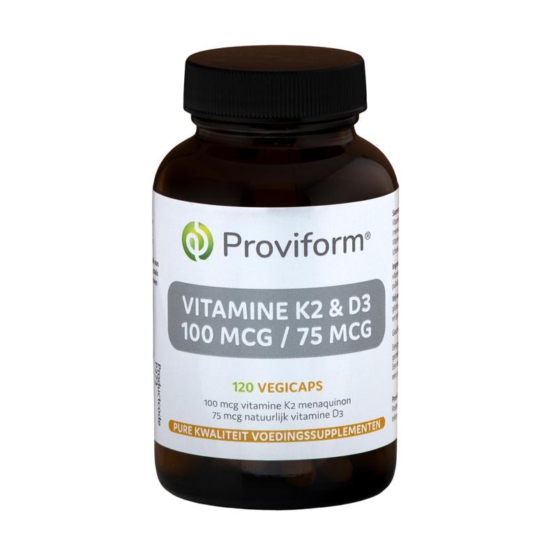 Proviform Proviform Vitamine K2 - 100mcg & D3 - 75mcg 120vc - 120vcp