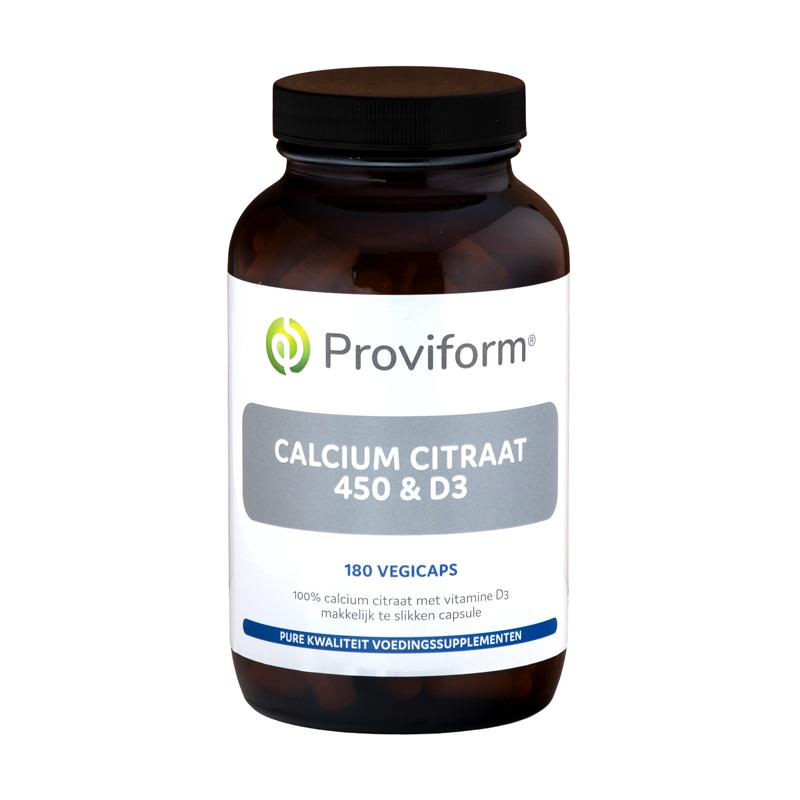 Proviform Proviform Calcium Citraat 450 & D3 180vcaps - 180vcp