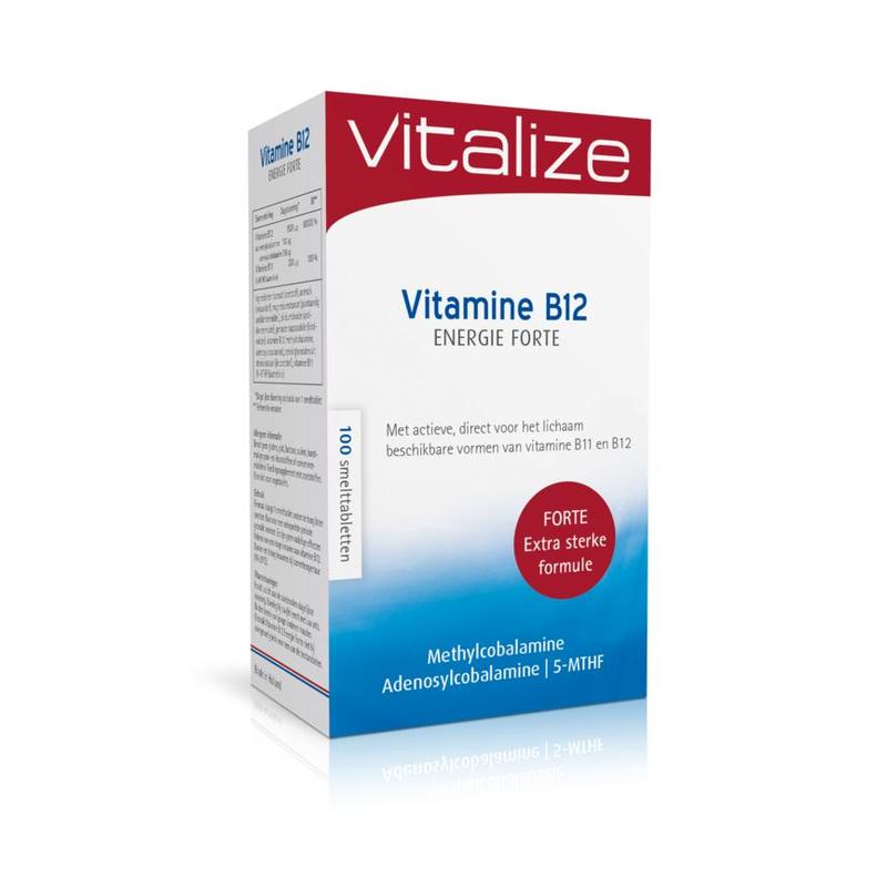 Vitalize Vitalize Vitamine B12 Foliumzuur Energie Forte - 100tb