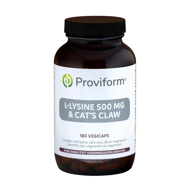 Proviform Proviform L-Lysine 500mg & Cat's Claw 180vcaps - 180vcp