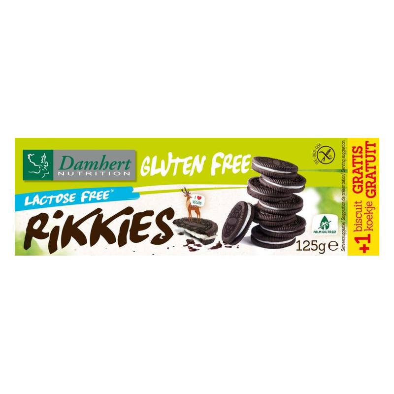 Damhert Damhert Gluten Free Rikkies Lactose Free - 125gr