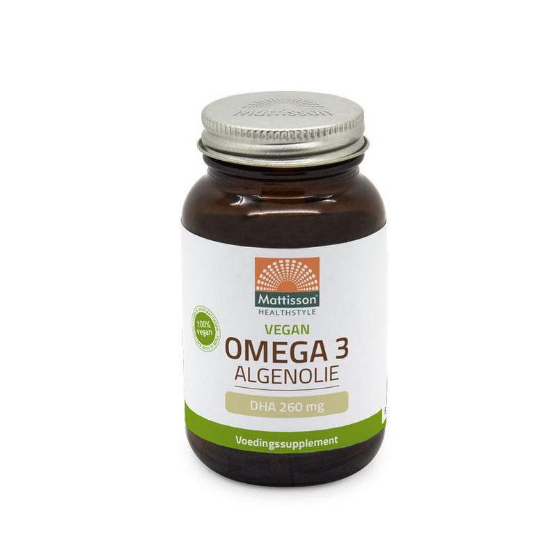 Mattisson Mattisson Veg Omega 3 Algenolie DHA 260mg - 60vcap - 60vcp