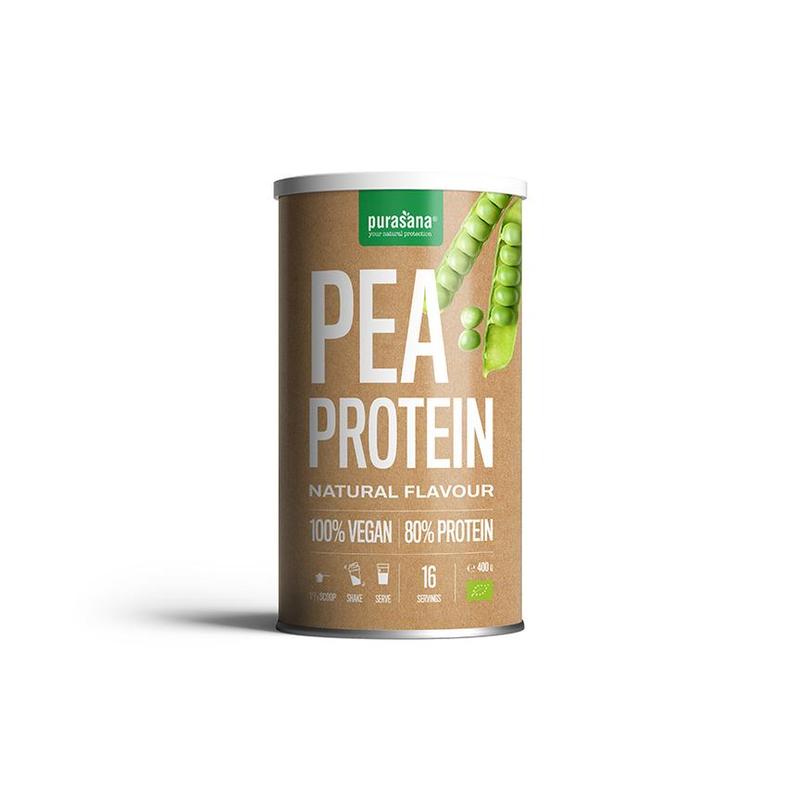 Purasana PURASANA Vegan proteine 80% erwt natuur 400 g BIO - 400gr