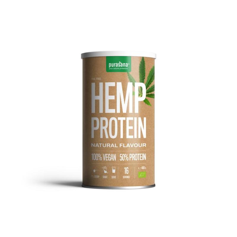 Purasana PURASANA Veg proteine 50% hennep natuur 400 g BIO - 400gr
